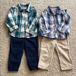 Wrangler Flannel and Khaki Bundle